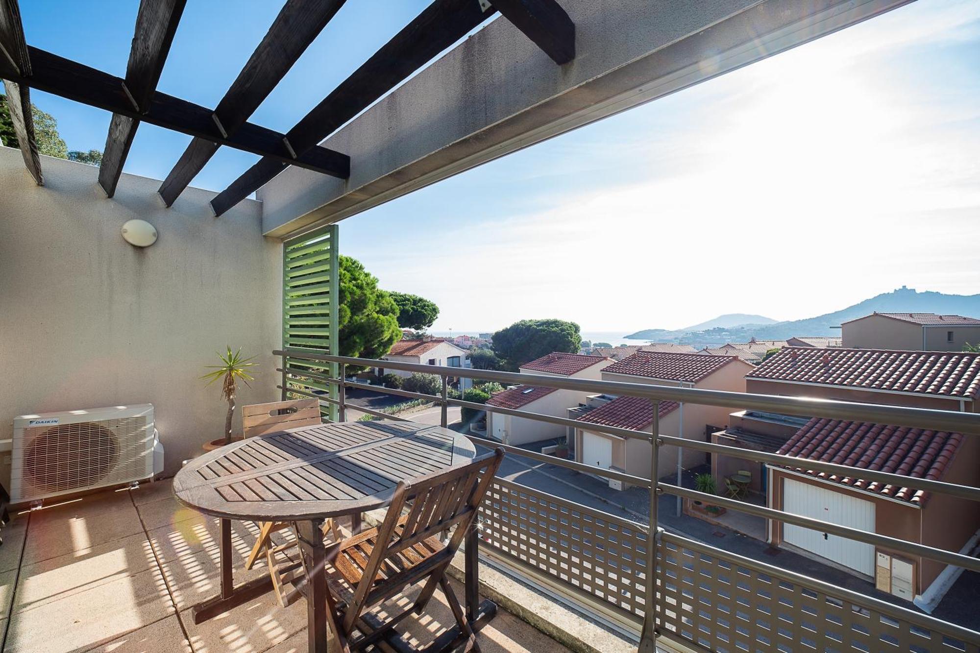 Appartamento Al Balco Catala - Appt Avec Terrasse Et Piscine Collioure Esterno foto